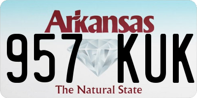 AR license plate 957KUK