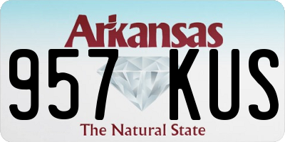 AR license plate 957KUS