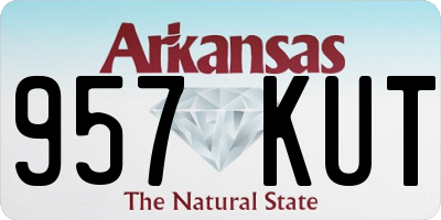 AR license plate 957KUT