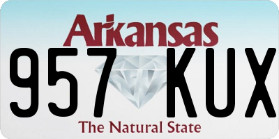AR license plate 957KUX