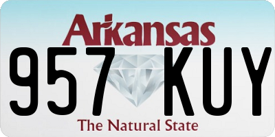 AR license plate 957KUY