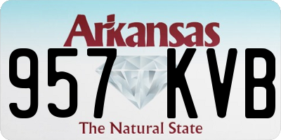 AR license plate 957KVB