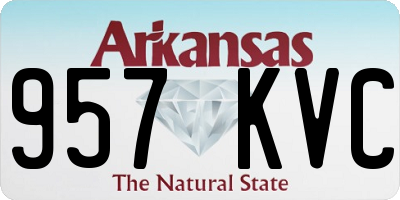 AR license plate 957KVC