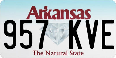 AR license plate 957KVE