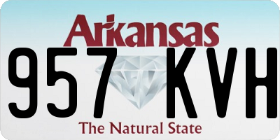 AR license plate 957KVH