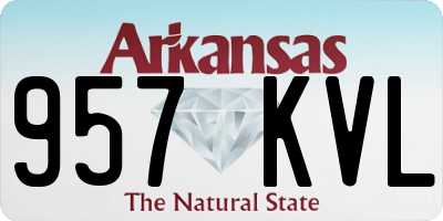 AR license plate 957KVL