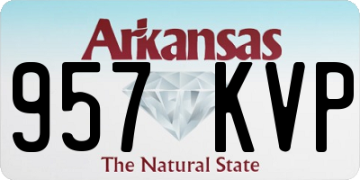 AR license plate 957KVP