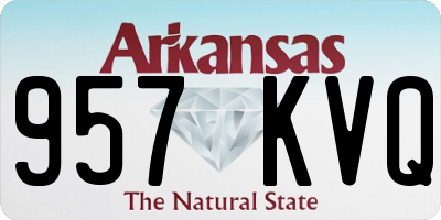 AR license plate 957KVQ