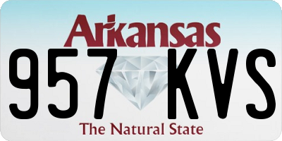 AR license plate 957KVS