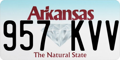 AR license plate 957KVV