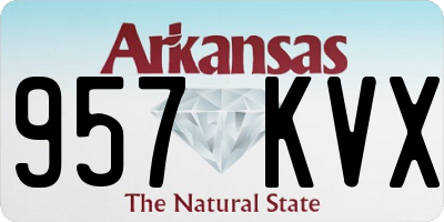 AR license plate 957KVX