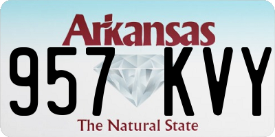 AR license plate 957KVY