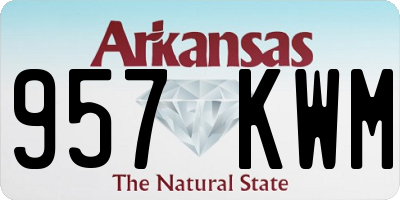 AR license plate 957KWM
