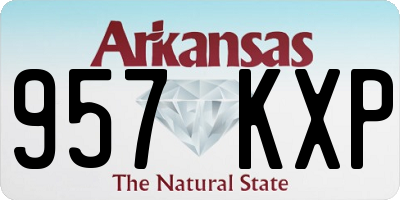AR license plate 957KXP