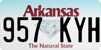 AR license plate 957KYH