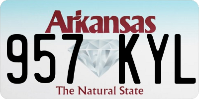 AR license plate 957KYL