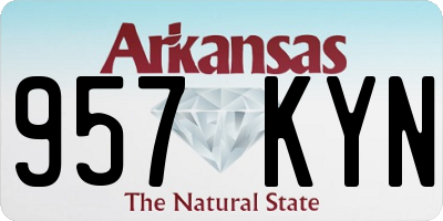 AR license plate 957KYN