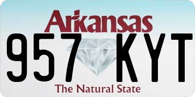 AR license plate 957KYT