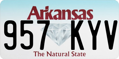 AR license plate 957KYV