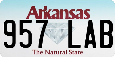AR license plate 957LAB