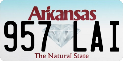 AR license plate 957LAI