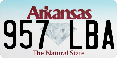 AR license plate 957LBA
