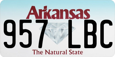 AR license plate 957LBC