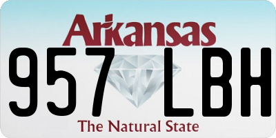 AR license plate 957LBH