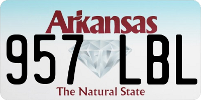 AR license plate 957LBL