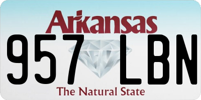 AR license plate 957LBN