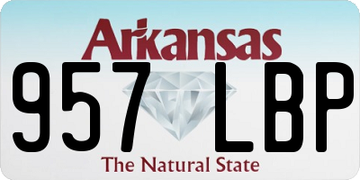 AR license plate 957LBP