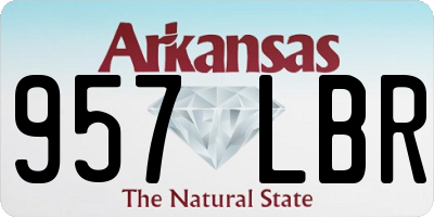 AR license plate 957LBR