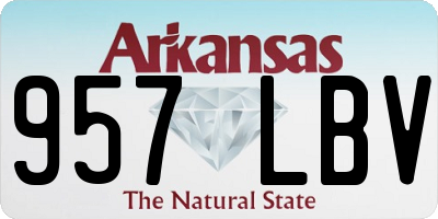 AR license plate 957LBV