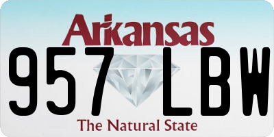 AR license plate 957LBW