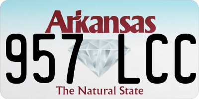 AR license plate 957LCC