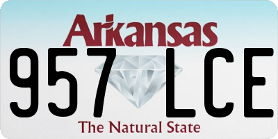 AR license plate 957LCE
