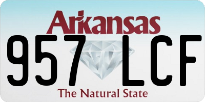 AR license plate 957LCF