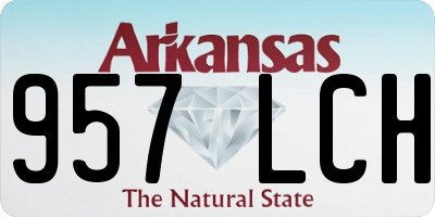 AR license plate 957LCH