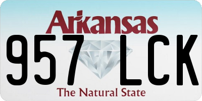 AR license plate 957LCK