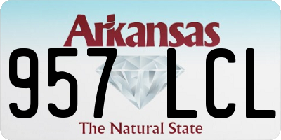 AR license plate 957LCL