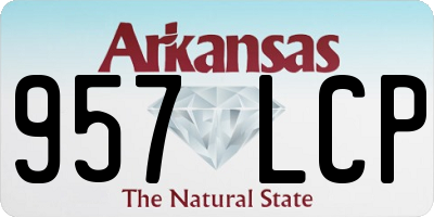 AR license plate 957LCP