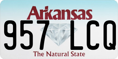 AR license plate 957LCQ