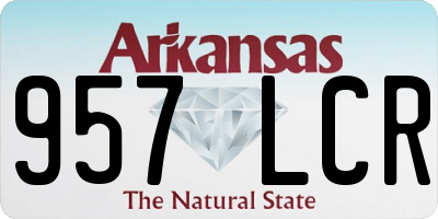 AR license plate 957LCR