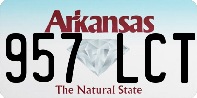 AR license plate 957LCT