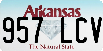 AR license plate 957LCV