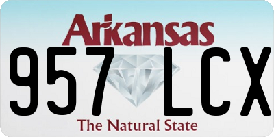 AR license plate 957LCX