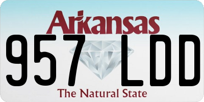 AR license plate 957LDD