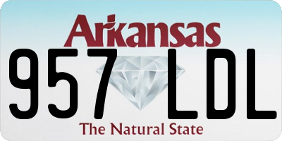 AR license plate 957LDL