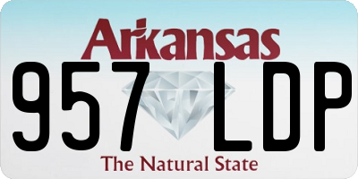 AR license plate 957LDP