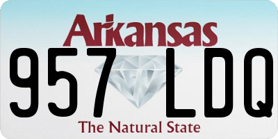 AR license plate 957LDQ